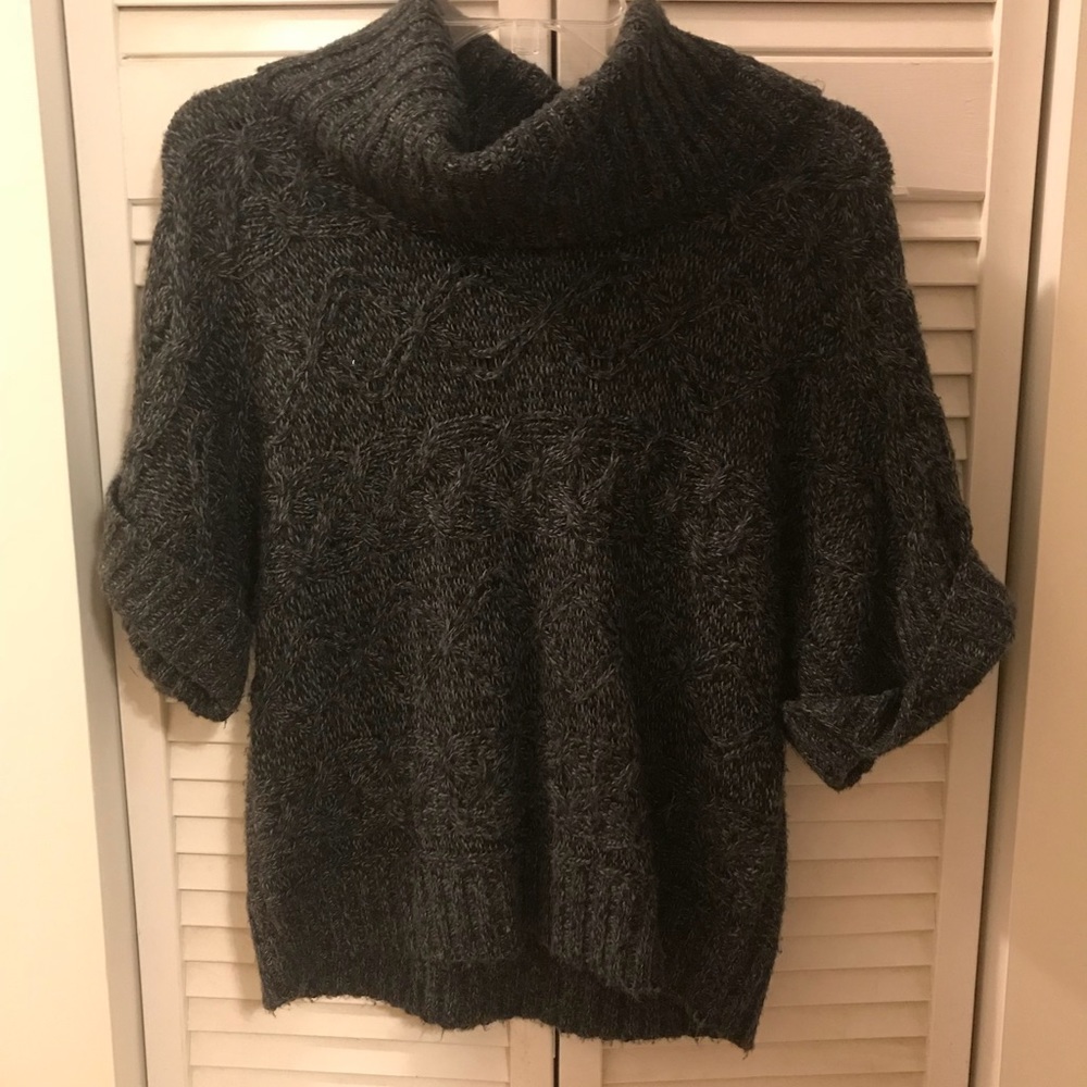 Gray knit sweater